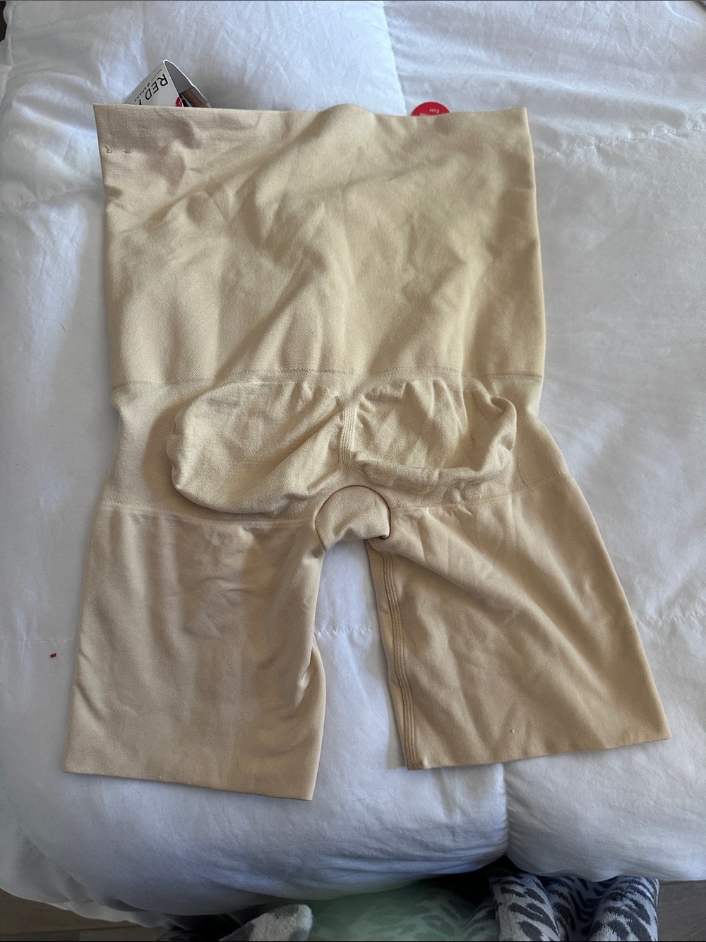 SPANX Beige High-Waist Mid-Thigh Shapewear